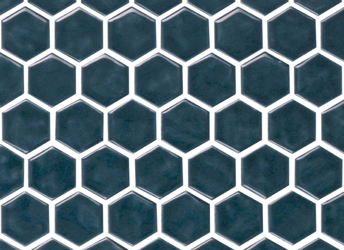Regina in Dark Blue Mosaic Hexagon