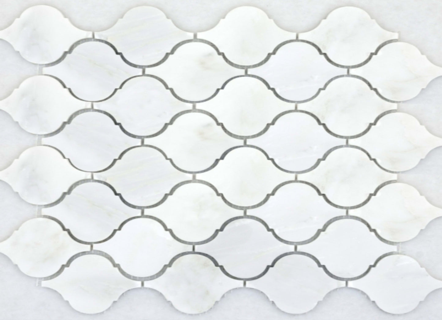 Marble Winter Frost in Winter Frost Lantern Mosaic - Mesh Mosaic