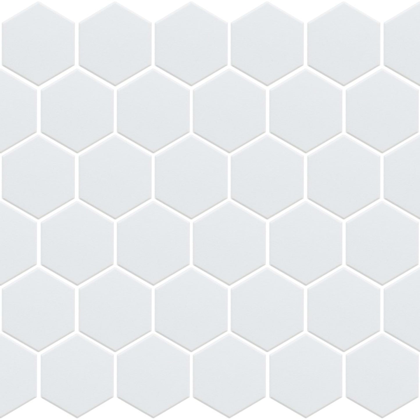 Back to Basics in White Mosaic Hexagon Tile