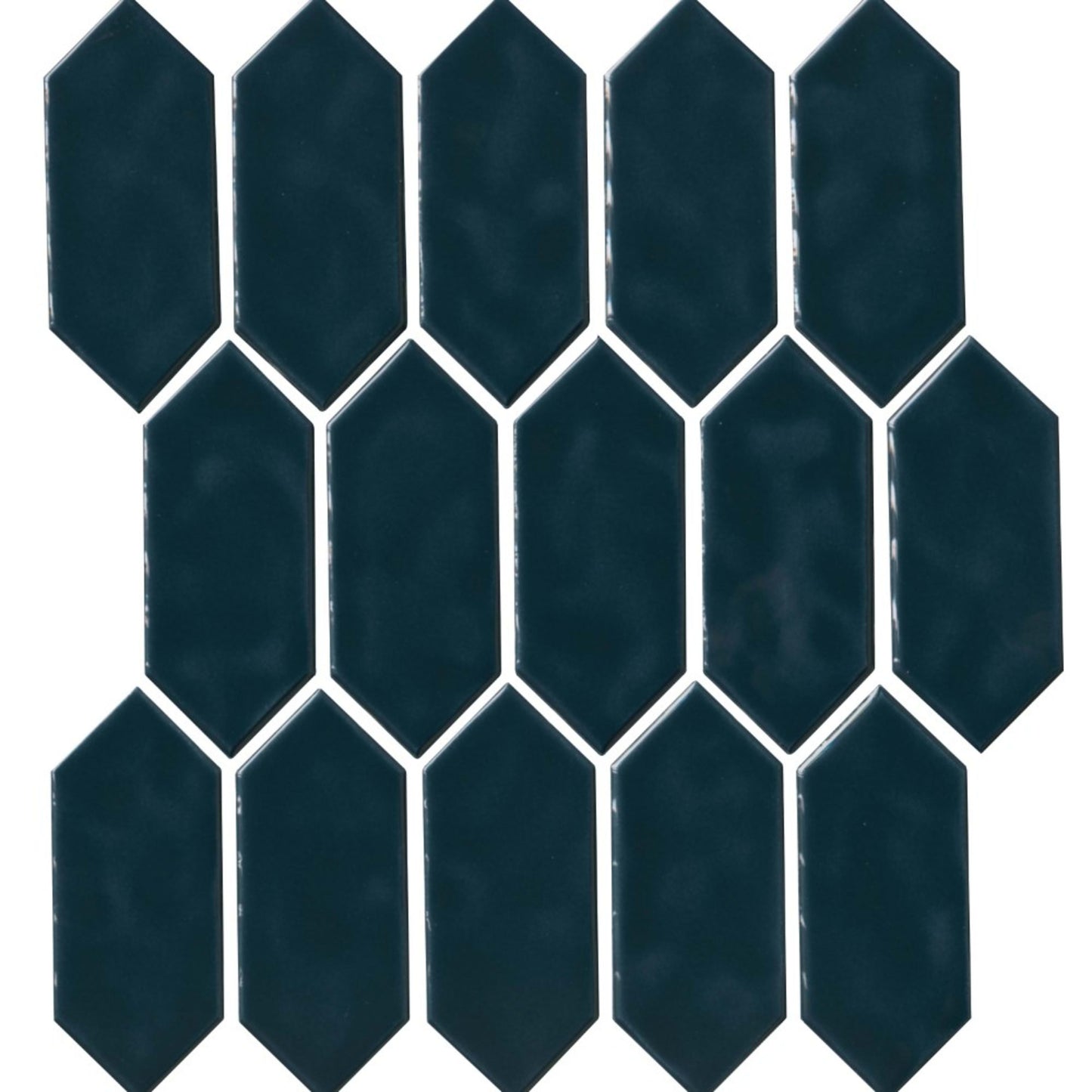 Regina in Dark Blue Mosaic Picket Tile