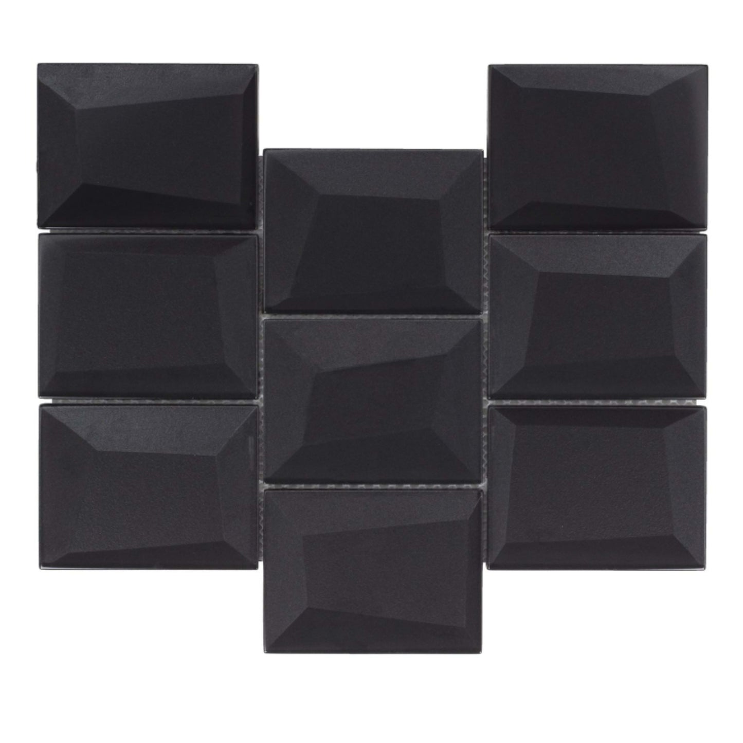 Monet Magic in Smokey Blocks Glass Tile