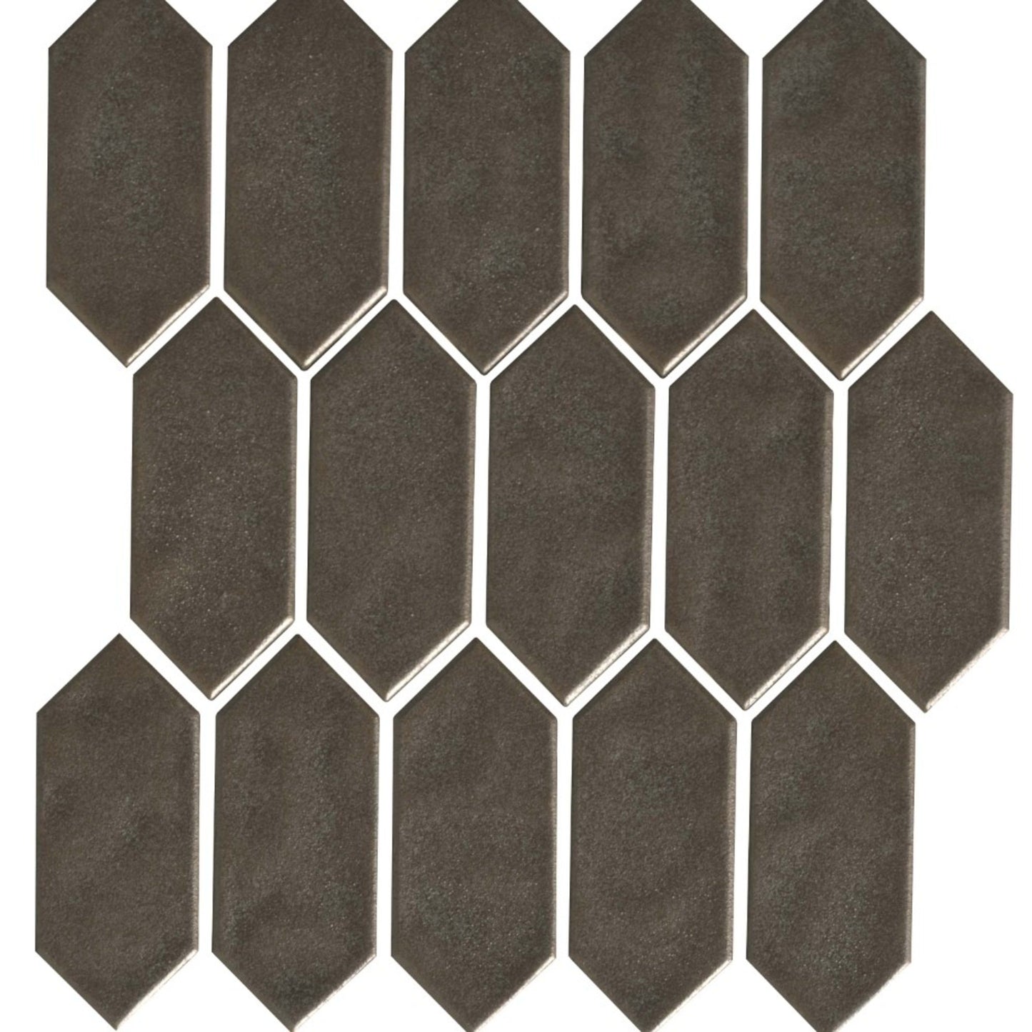 Regina in Dark Gray Mosaic Picket Tile