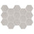 Newton in White Natural - 10x14 Hexagon Tile