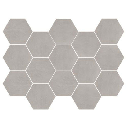 Newton in Pearl Natural - 10x14 Hexagon Tile
