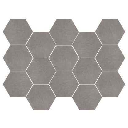 Newton in Silver Natural - 10x14 Hexagon Tile