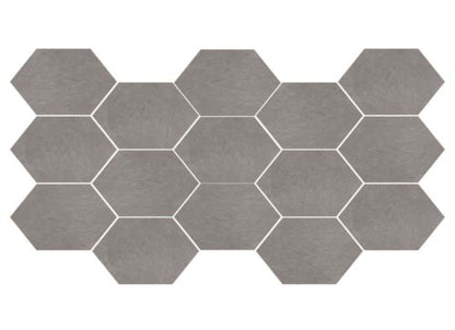 Newton in Silver Natural - 10x14 Hexagon