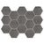 Newton in Graphite Semi-Polished - 10x14 Hexagon Tile