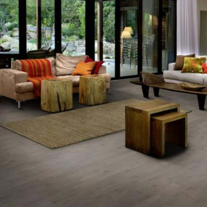 Beyond Retro Collection in Pearl Grey Strip Hardwood