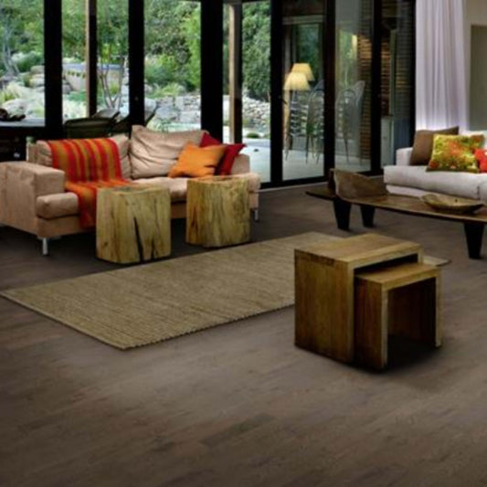 Beyond Retro Collection in Charcoal Light Strip Hardwood