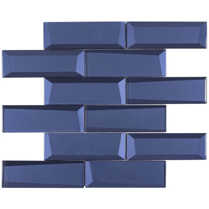 Monet Magic in Marina Bricks Glass Tile