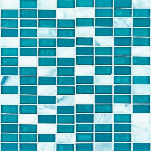 5/8" Stack Brick Blend Mosaic in Kotor