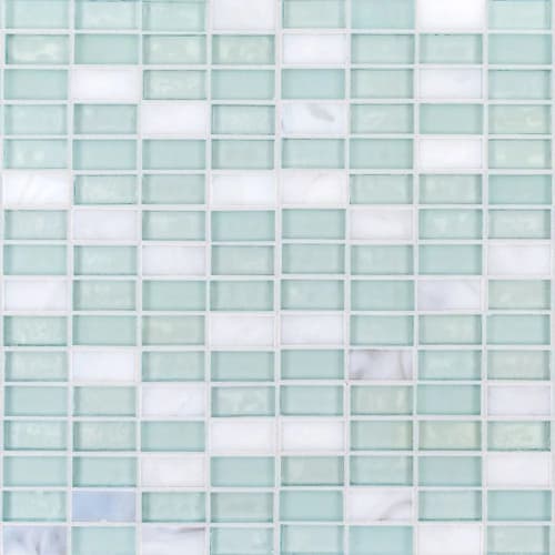5/8" Stack Brick Blend Mosaic in Mo'Orea