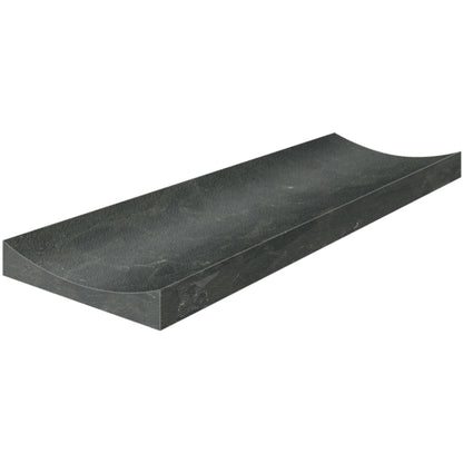 Galaxia Nero in Fluto Polished 4x12 Natural Stone