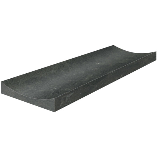Galaxia Nero in Fluto Polished 4x12 Natural Stone