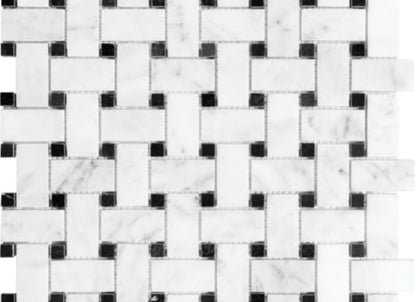 Bianco Venatino in Basketweave Polished