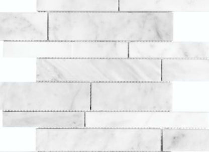 Bianco Venatino in Random Strip Polished
