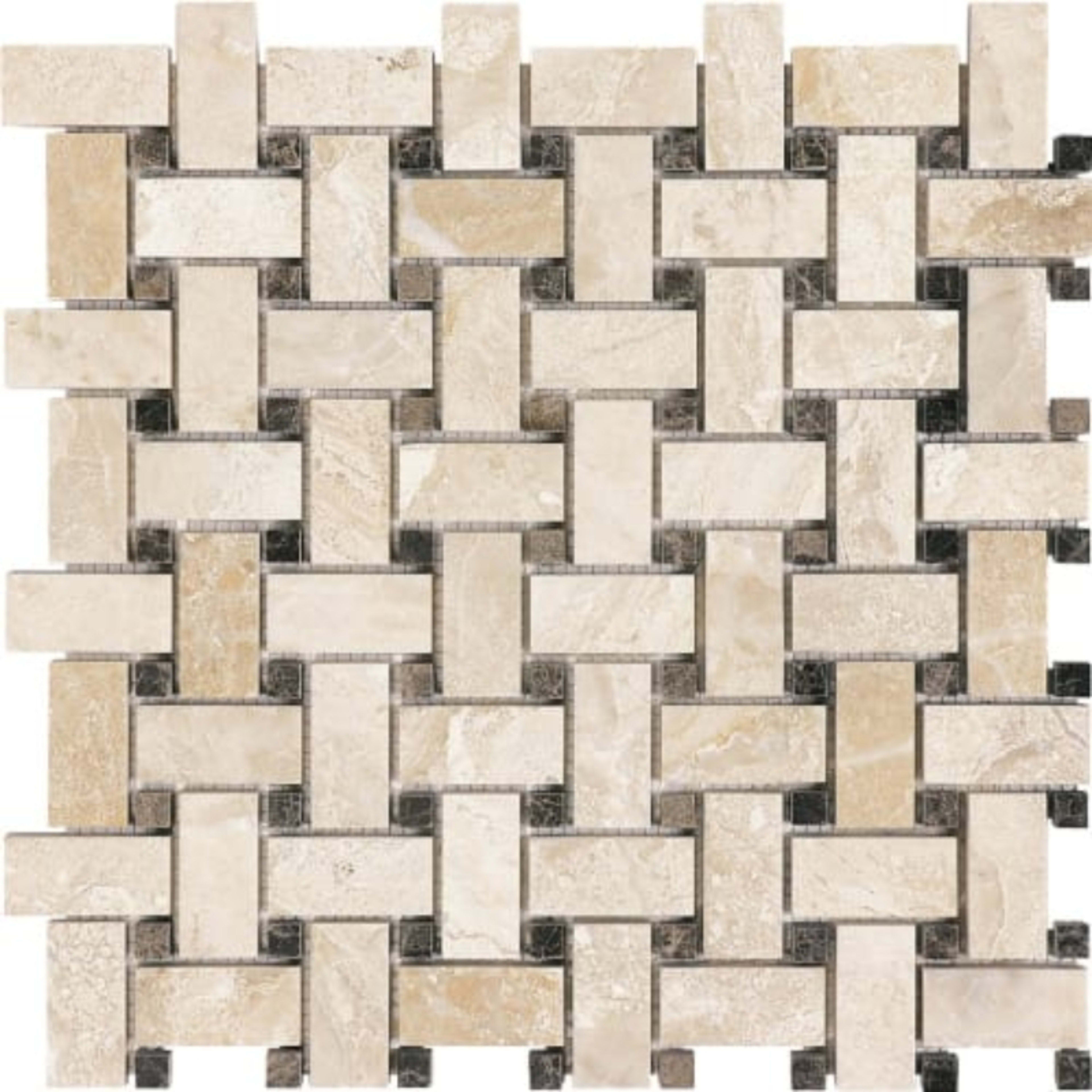 Impero Reale in Basketweave Honed Natural Stone