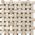 Ivory Travertine in Basketweave Mosaics Natural Stone