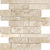 Ivory Travertine in Random Strip Filled & Honed Mosaics Natural Stone
