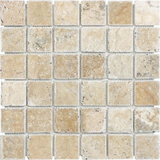 Picasso in 2x2 In Tumbled Mosaics Natural Stone