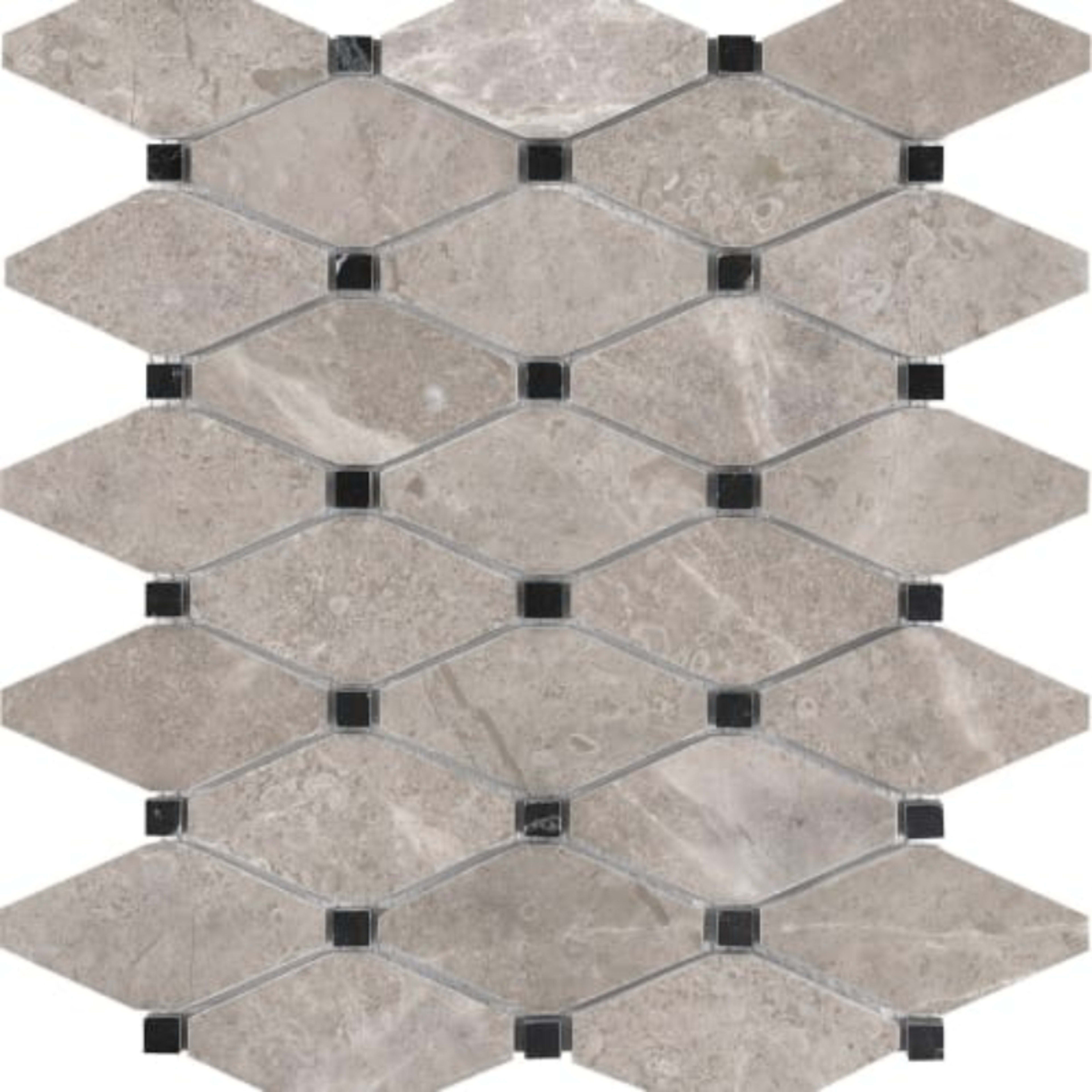Ritz Gray in Clipped Diamond Polished Natural Stone