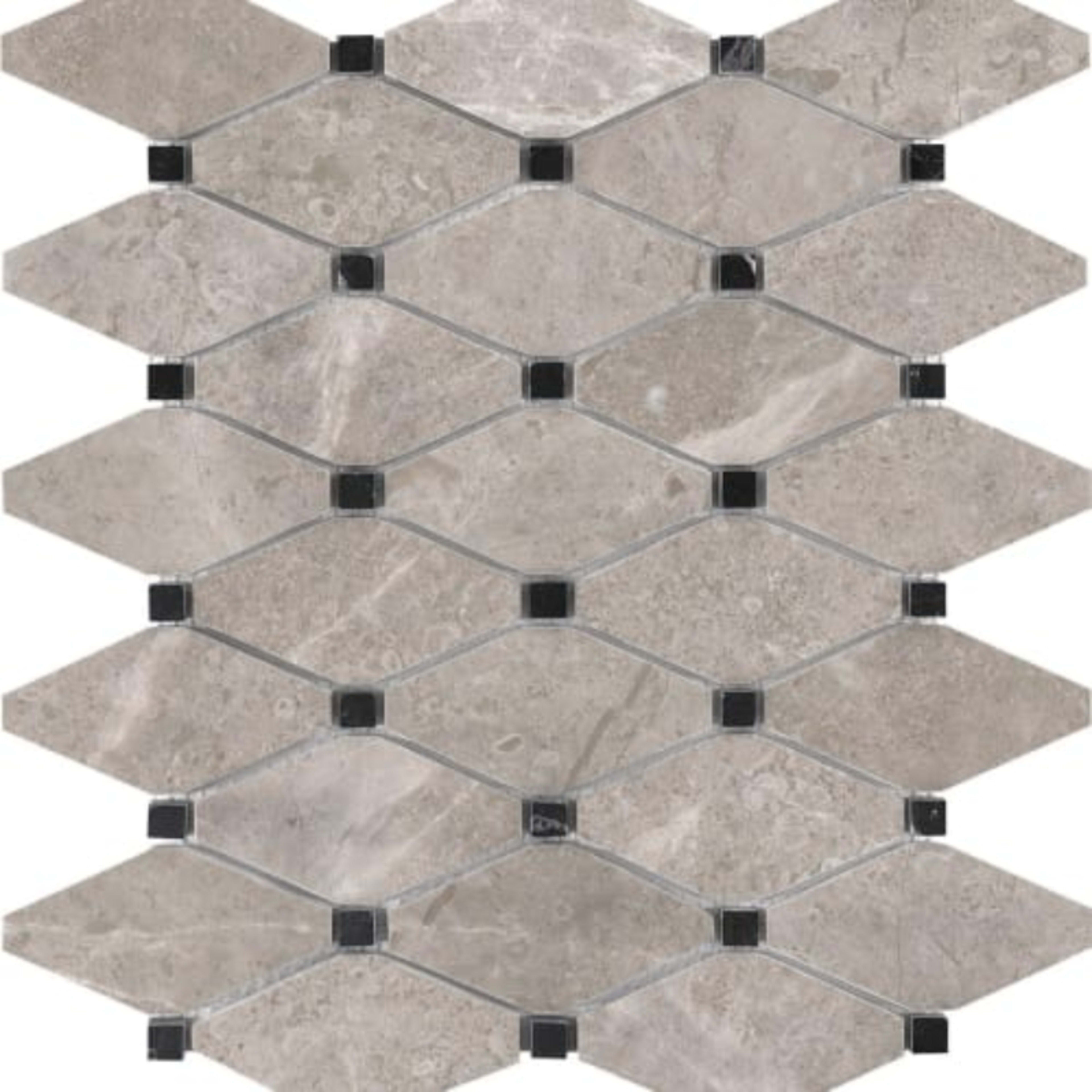 Ritz Gray in Clipped Diamond Honed Natural Stone