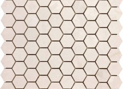Serene Ivory in 1.25x1.25 In Hexagon Polished