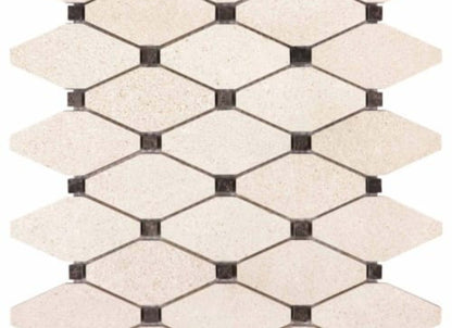 Serene Ivory in Clipped Diamond Honed
