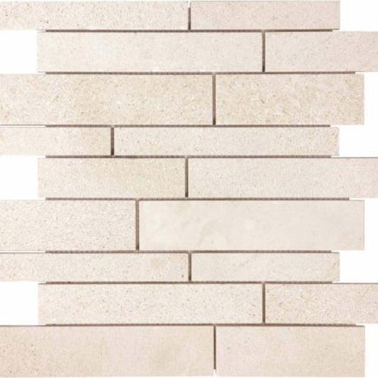 Serene Ivory in Random Strip Polished Natural Stone