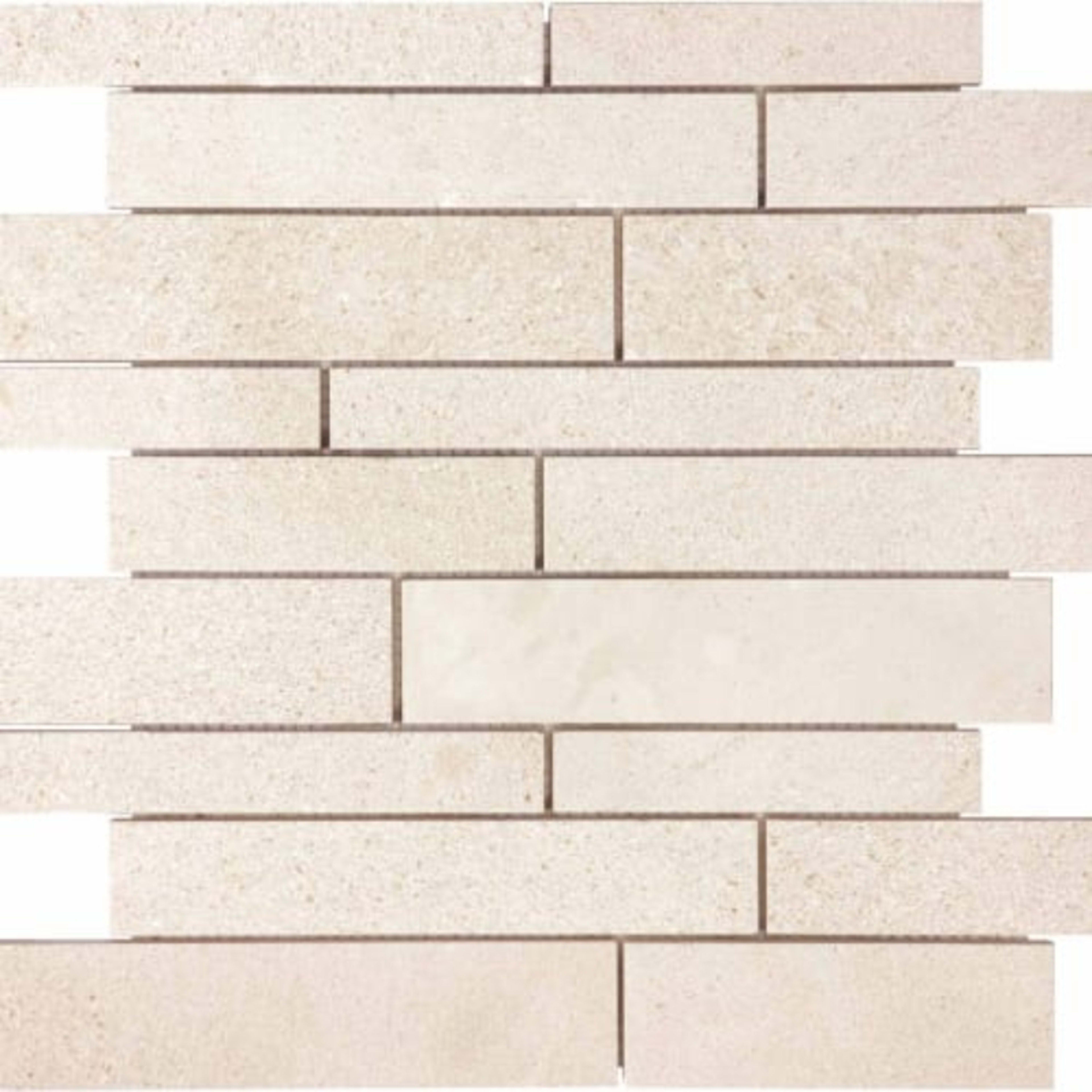 Serene Ivory in Random Strip Honed Natural Stone