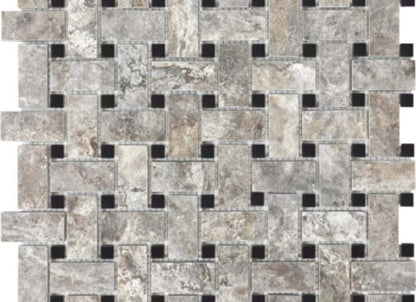 Silver Ash in Basketweave Honed Crosscut