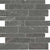 Stark Carbon in Random Strip Polished Mosaics Natural Stone