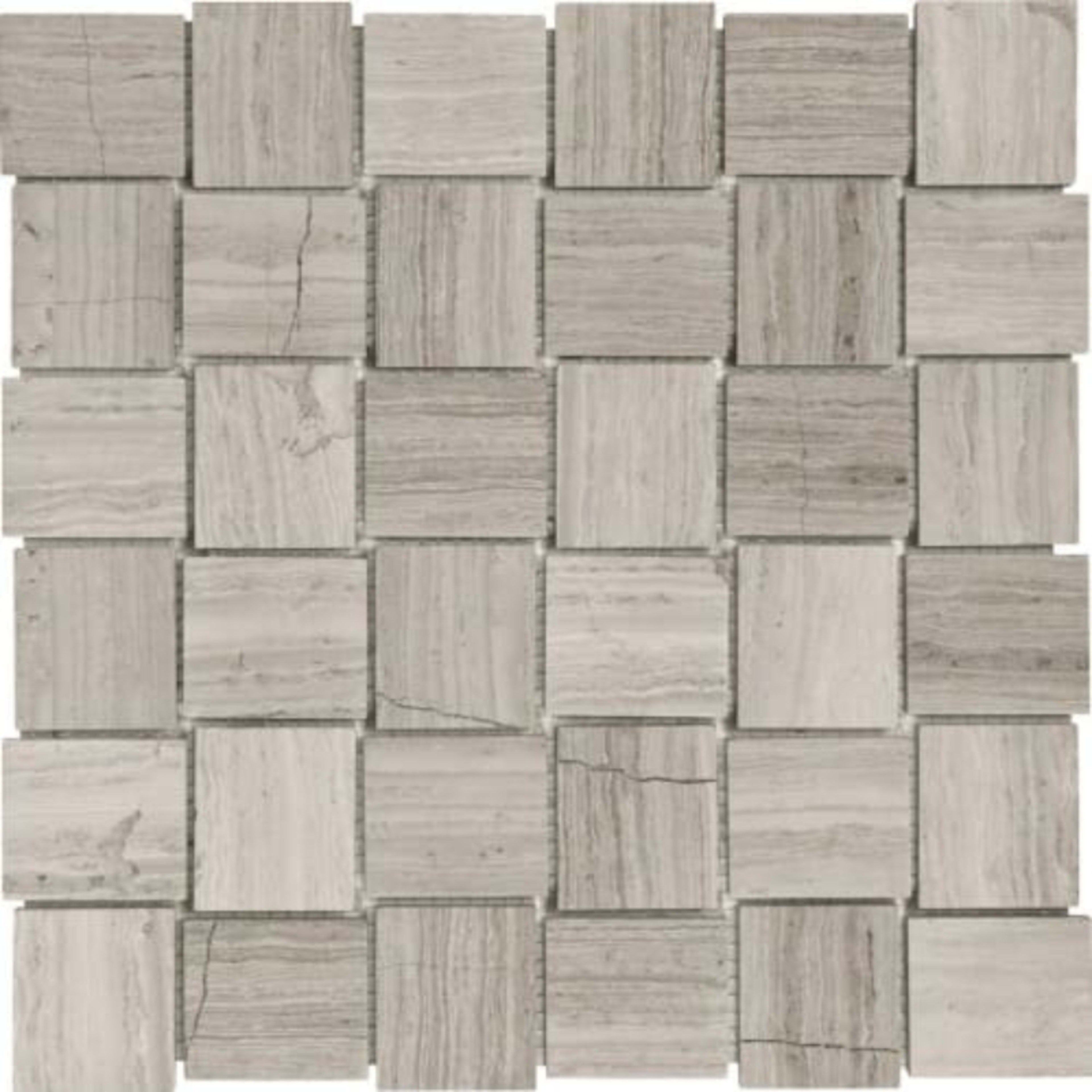 Strada Mist in 2x2 In Basketweave Honed Mosaics Natural Stone