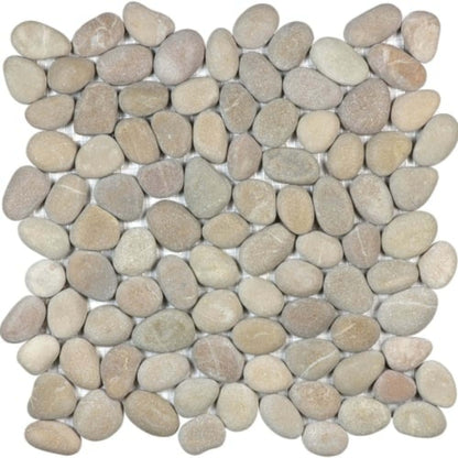 Zen in Driftwood Tan Natural Pebbles Natural Stone