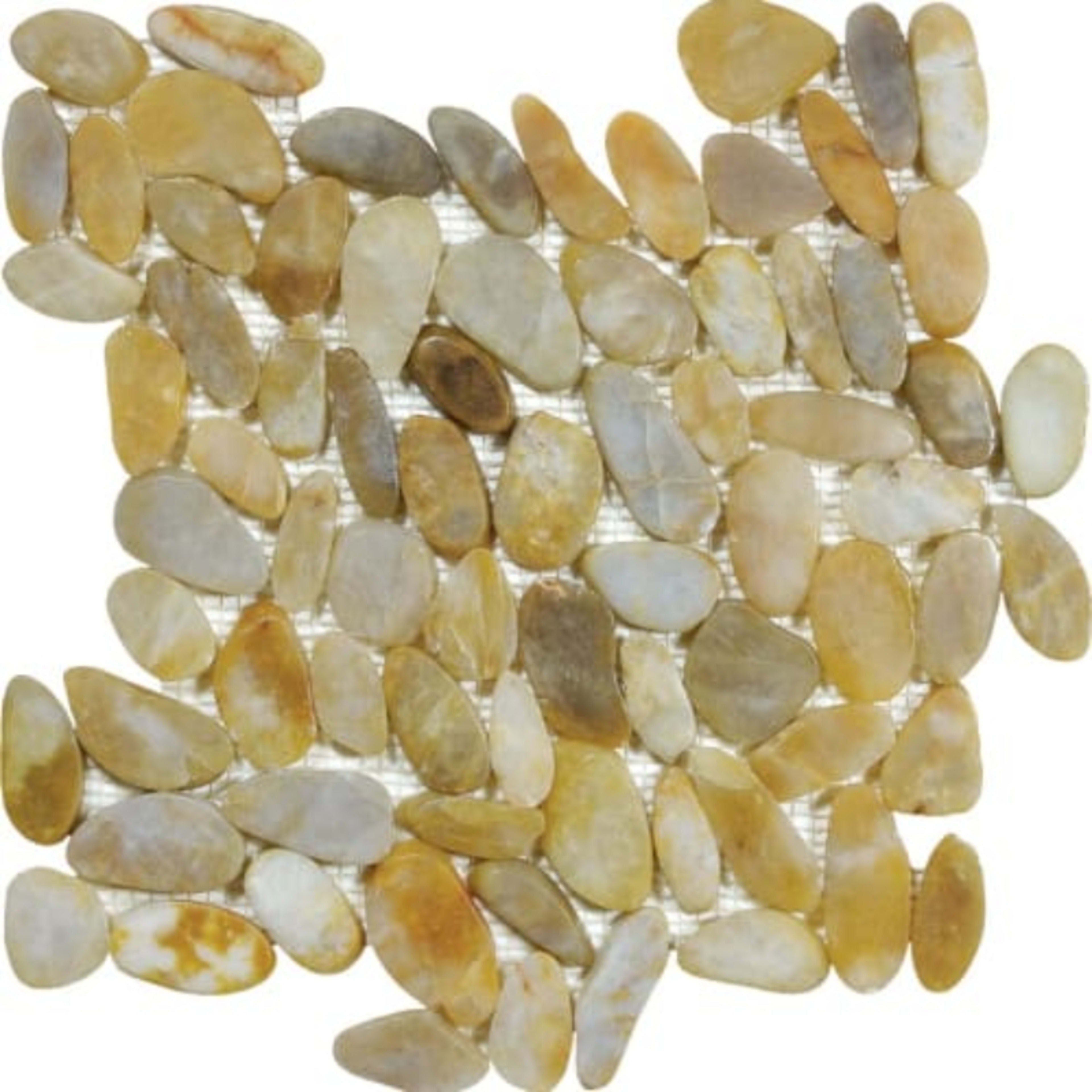 Zen in Tonga Sunset Flat Pebbles Natural Stone