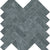Aqua Intenso in Herringbone Mosaic Brushed Natural Stone