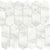 Cromo Bianco in Picket Mosaic Honed Natural Stone