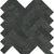 Galaxia Nero in Herringbone Mosaic Polished Natural Stone