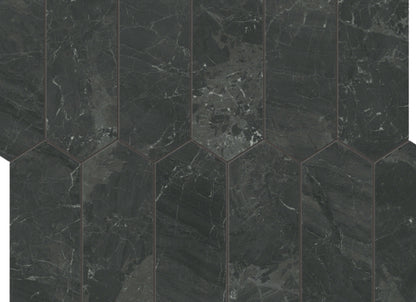 Galaxia Nero in Picket Mosaic Polished