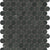 Galaxia Nero in Penny Round Mosaic Polished Natural Stone