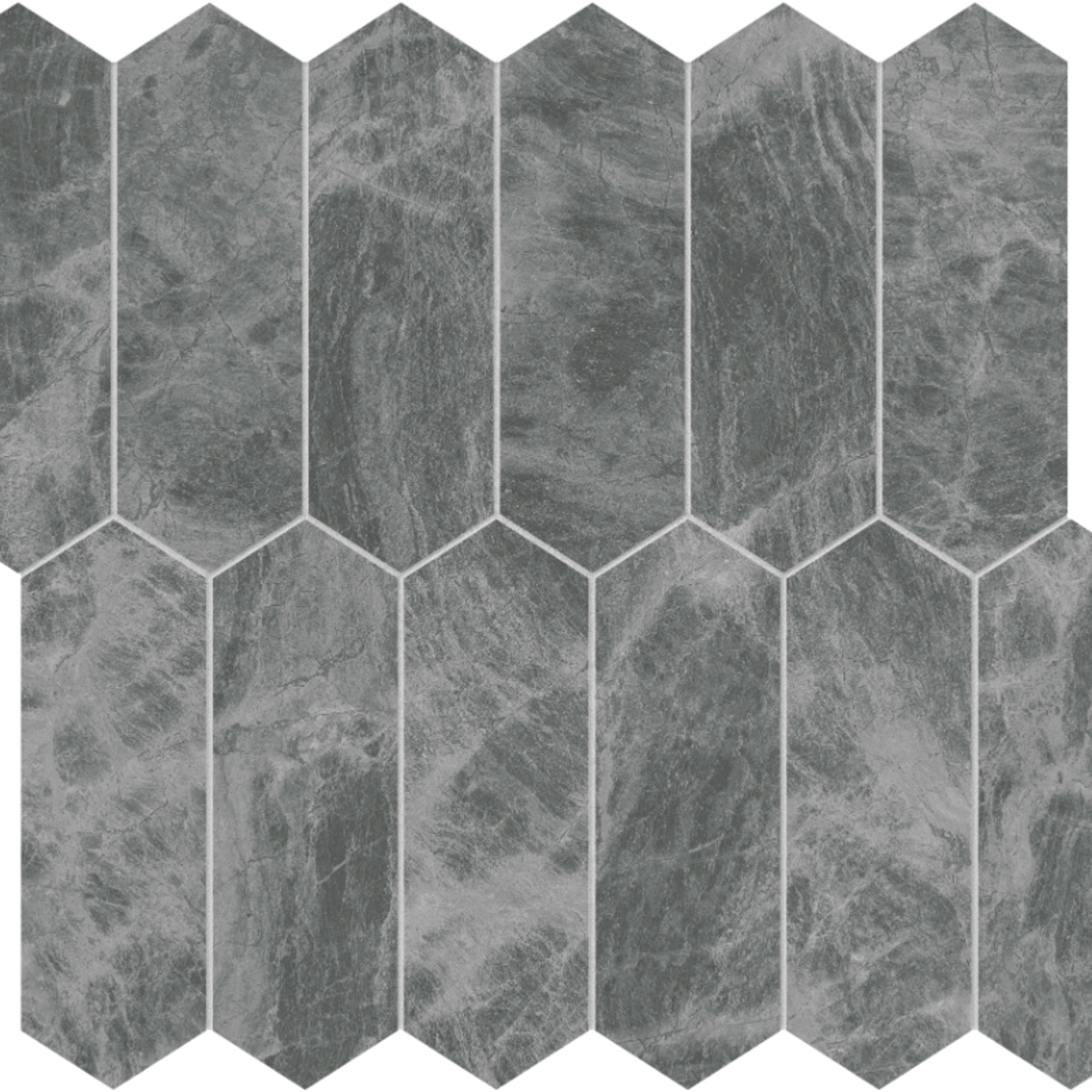 Gemma Mystique in Picket Mosaic Brushed Natural Stone