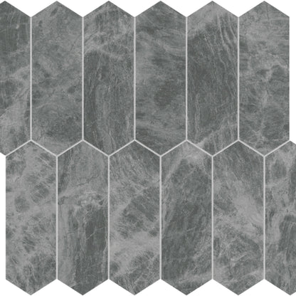 Gemma Mystique in Picket Mosaic Brushed Natural Stone