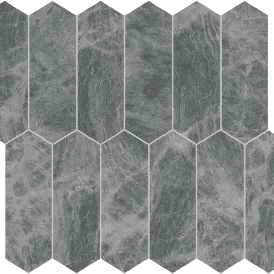 Gemma Mystique in Picket Mosaic Brushed Natural Stone