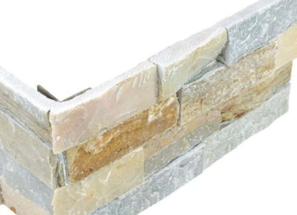 Ledger Stone in Beachwalk 6x18 Assembled Corner