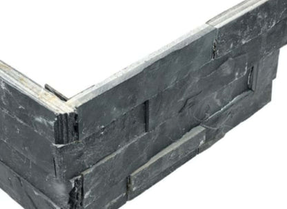 Ledger Stone in Carbon 6x18 Assembled Corner