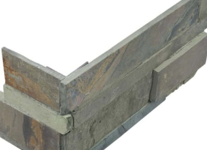 Ledger Stone in Indian Coast 6x18 Assembled Corner