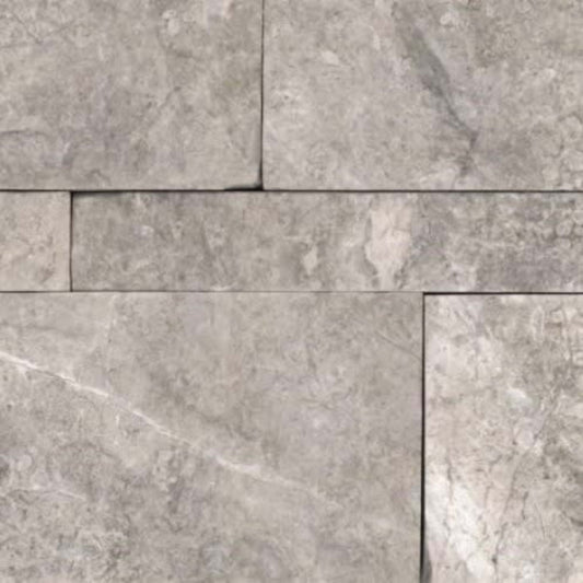 Ritz Gray in Split Face 6x24 Wall Panels Natural Stone