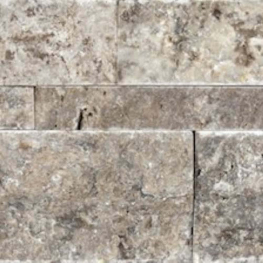 Silver Ash in Split Face 6x24 Wall Panels Natural Stone