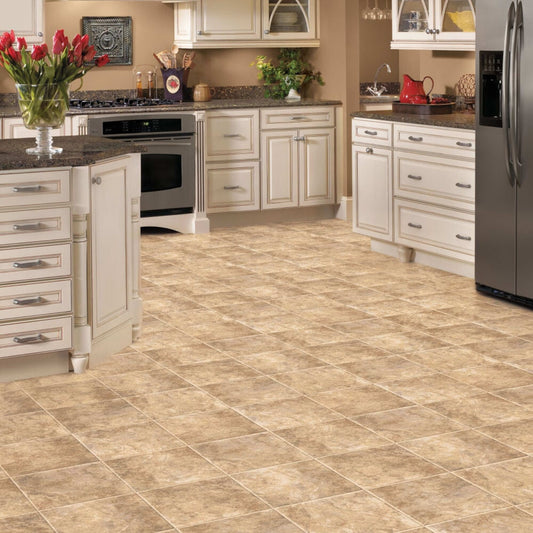 Airstep Plus-Starlight in Oasis Beige Vinyl Sheet Goods