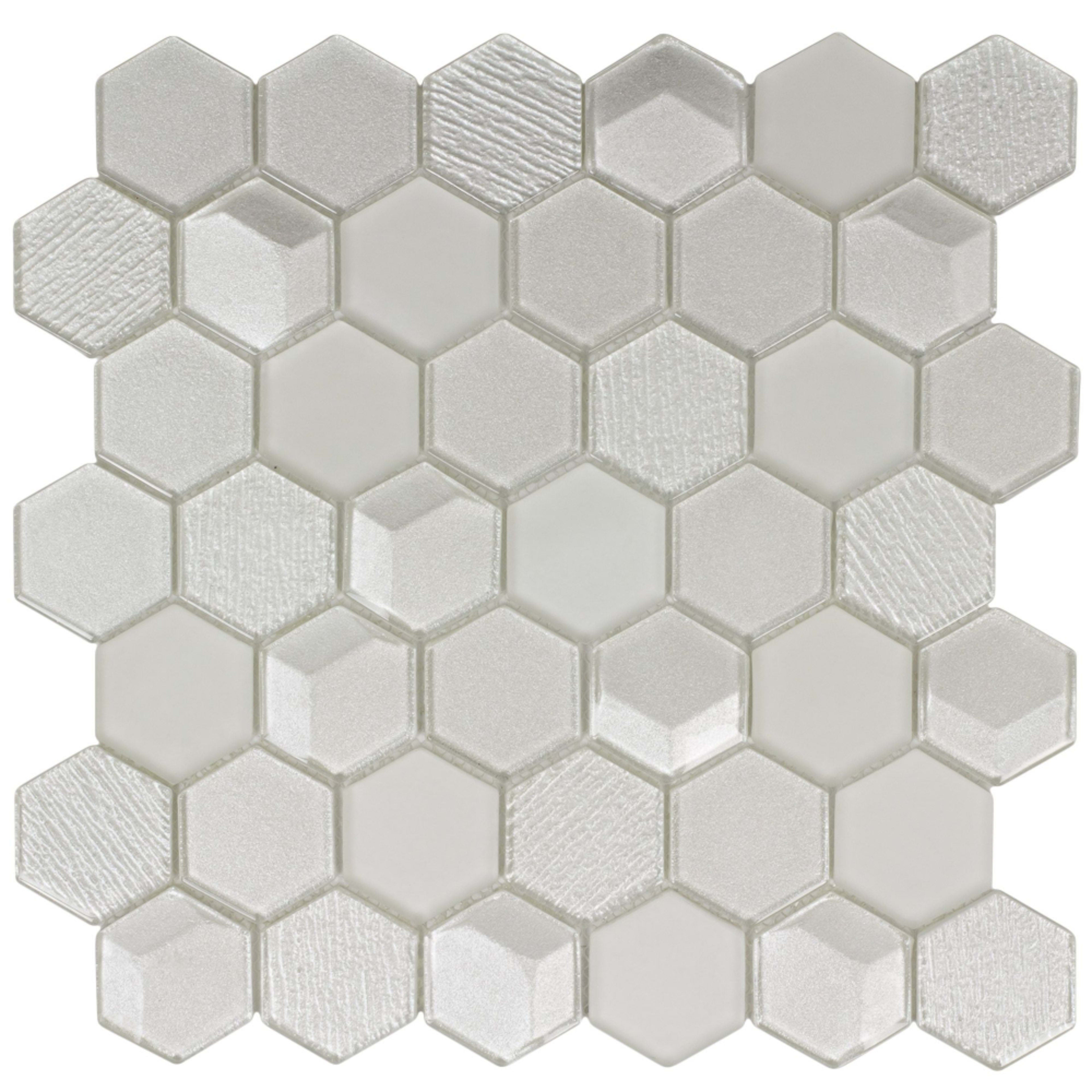 Monet Magic in Chapel Hex Glass Tile